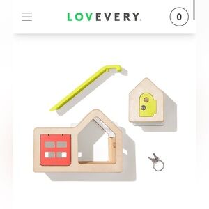 Lovevery Wooden Play House Toy Set w Car